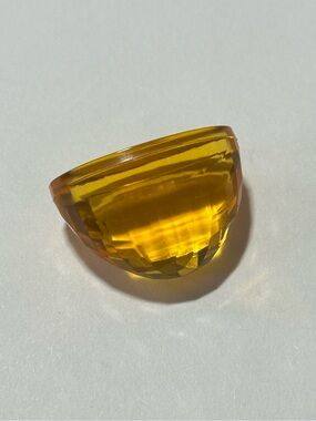 Vintage Joan Rivers Yellow Jewel Faceted Super High Dome Replacement 29.5mm
